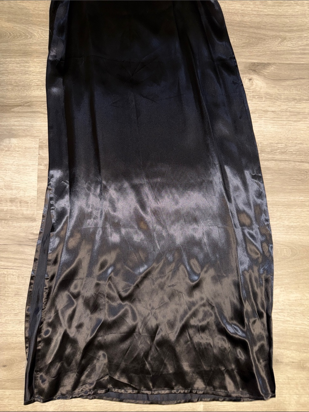 NWT Maje Ryck Velvet and Satin Navy Slip Dress - Picture 15 of 15